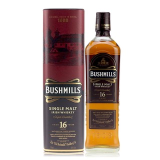 BUSHMILLS 布什米尔 16年 爱尔兰 单一麦芽威士忌 40%vol 700ml