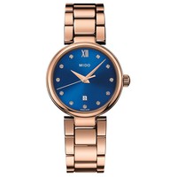 MIDO 美度 Women's Swiss Baroncelli Donna Rose Gold-Tone PVD Stainless Steel Bracelet Watch 29mm
