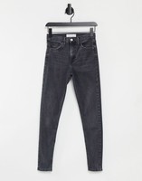 TOPSHOP Topshop Jamie skinny jeans in washed black