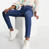 TOPSHOP Topshop jamie recycled cotton blend jean in rich blue