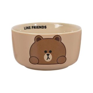 LINE FRIENDS 陶瓷碗 4.5英寸 BROWN