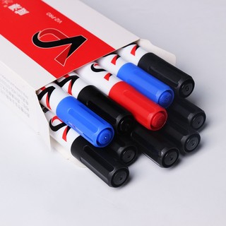 VIZ-PRO WP3001EP 单头水性白板笔 混色 黑7蓝2红1 10支装