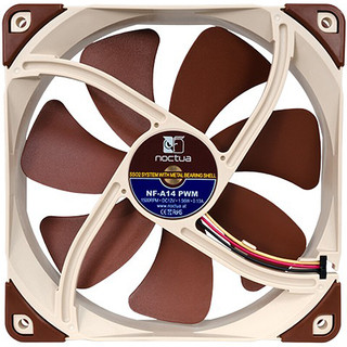 noctua 猫头鹰 NF-A14 PWM 140mm 机箱散热风扇 单个装