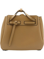 LOEWE 罗意威 Lazo 迷你 Bag Leather Top-Handle 手提包 - Dune 沙茶色