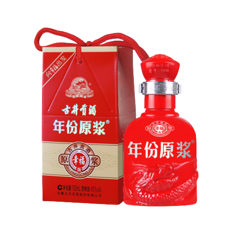 古井贡酒年份原浆幸福版45%vol 浓香型白酒100ml 单瓶装【报价