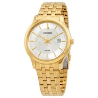 SEIKO 精工 Seiko Neo Classic Quartz Mens Gold-tone Watch SUR296P1