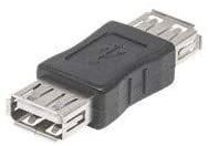 Manhattan 354325 USB 2.0 A 型母端到母端适配器性别电池 - 黑色