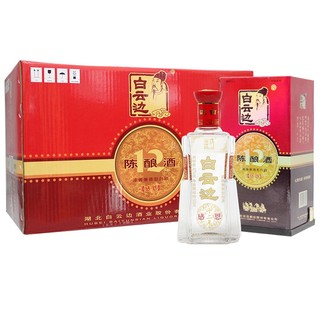 白云边 12年感恩十二年陈酿 浓酱兼香型白酒 42度 500ml*6 整箱装（新老包装随机发货）