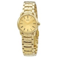 MIDO 美度 Mido Quartz Champagne Dial Ladies Watch M7445.3.22.1