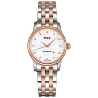 MIDO 美度 Women's Swiss Automatic Baroncelli Diamond-Accent Two-Tone Stainless Steel Bracelet Watch 29mm