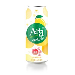 Uni-President 统一 A-Ha 柠檬味 发酵果汁 气泡水 325ML*6连罐