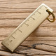 小铜尺6cm纯黄铜尺随身金属直尺子复古钥匙牌挂件加厚抓周岁纪念