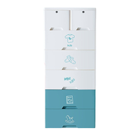 kub 可优比 收纳柜 6层 58*40*136cm 绿色