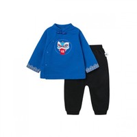 88VIP：迷你巴拉巴拉 ZAOE041212001-80511 儿童长袖套装 中国蓝 80cm