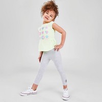 NIKE 耐克 Girls' Toddler Converse Ruffle T-Shirt and Legging Set