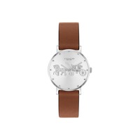 COACH 蔻驰 Women's Perry Saddle Leather Strap Watch 28mm