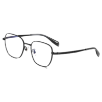 PLUS会员：HUIDING 汇鼎 黑色钛架眼镜框+1.60 双防镜片多重防护