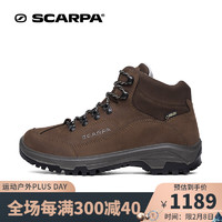 SCARPA 思卡帕 徒步鞋女鞋 Cyrus赛勒斯 GTX防水登山鞋 中帮舒适户外鞋 棕色 37