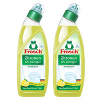 Frosch 福纳丝 柠檬清香型洁厕灵 750ml*2 洁厕液 马桶清洁 德国原装进口