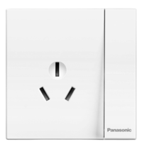 Panasonic 松下 悦宸系列 WMWM608 一开单控三孔插座 白色 单只装