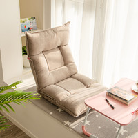 懒人日记 折叠沙发 单人位+乳胶坐垫 高级灰 科技布款