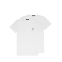 VERSACE 范思哲 男士圆领短袖T恤套装 AU10193-A232741 2件装 白色 5