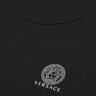 VERSACE 范思哲 男士圆领短袖T恤套装 AU10193-A232741 2件装 黑色 6