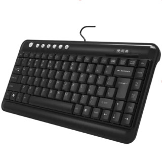 A4TECH 双飞燕 KL-5 86键 有线薄膜键盘 黑色 无光