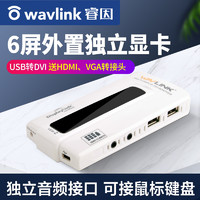 usb高清独立外置显卡USB转DVI UGA炒股多屏分屏wavlink睿因UG17M2