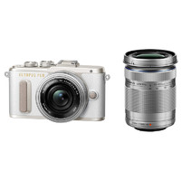 OLYMPUS 奥林巴斯 E-PL8 M4/3画幅 微单相机 白色 14-42mm F3.5 变焦镜头+40-150mm F4.0 R 长焦变焦镜头 双头套机