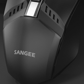 SANGEE 三巨 经典版 有线鼠标 1200DPI 黑色