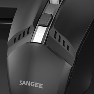 SANGEE 三巨 经典版 有线鼠标 1200DPI 黑色