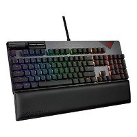 ROG 玩家国度 耀光2 幻 104键 有线机械键盘 黑色 NX山楂红轴 RGB