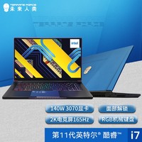 未来人类 X15英特尔蓝15.6英寸游戏笔记本电脑(i7-11800H RTX3070 16G 1TB PCIe SSD 165Hz 2K电竞屏）