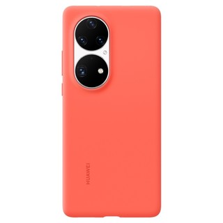 HUAWEI 华为 HUAWEI P50 Pro 液态硅胶手机壳 橘红色