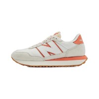 new balance 237系列 中性休闲运动鞋 MS237NK1 米白色/橙色