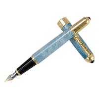 JINHAO SAFE 金豪 钢笔 1000 龙夹大理石蓝 0.5mm 单支装