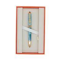 JINHAO SAFE 金豪 钢笔 1000 龙夹大理石蓝 0.5mm 礼盒装