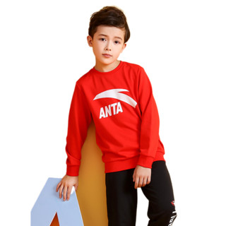 ANTA 安踏 A35944712-3 男童卫衣 热力红 130cm