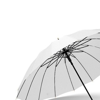 Le Bronte 朗特乐 16骨直杆晴雨伞 弯柄款 白色