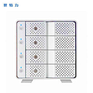 世特力 CRCH35U31CIS外置3.5寸type-c 4盘位硬盘盒USB3.1四盘多盘位存储柜独立电源开关typec外接台式机播放机