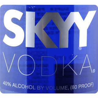 SKYY 深蓝 原味 伏特加 40%vol 750ml