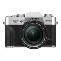 FUJIFILM 富士 X-T30 APS-C画幅 微单相机 银色 18-55mm F2.8 R LM OIS 变焦镜头+18mm F2.0 R 广角定焦镜头 双头套机