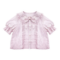 甜心贩售机 Lolita洛丽塔 小天狗 衬衫 粉紫色