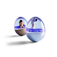 优迭尔 宇航员系列 液体流沙漂浮不倒翁 银色