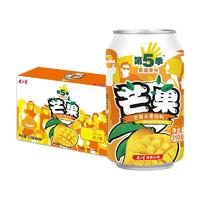 88VIP：JIANLIBAO 健力寶 第五季芒果口味水果飲料310ml×24罐整箱