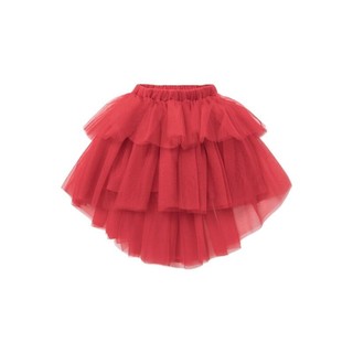 mini balabala 迷你巴拉巴拉 ZA0D121211001-60608 女童网纱裙 中国红 90cm