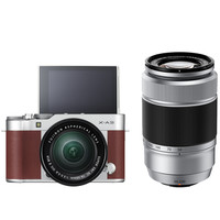 FUJIFILM 富士 X-A3 APS-C画幅 微单相机 棕褐色 EBC XC 16-50mm OIS II+EBC XC F3.5 50-230mm F4.5 OIS II 双头套机