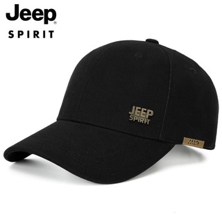 移动端、京东百亿补贴：Jeep 吉普 男士经典棒球帽 A0152 黑色