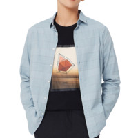 Semir 森马 男士长袖衬衫 13-050051258 蓝白色调 S